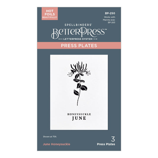 Florals Through the Year - June - Honeysuckle - Press Plates
