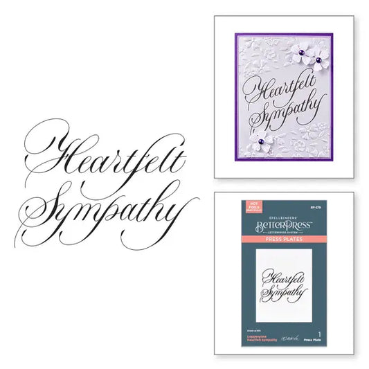 Copperplate Heartfelt Sympathy - Press Plate