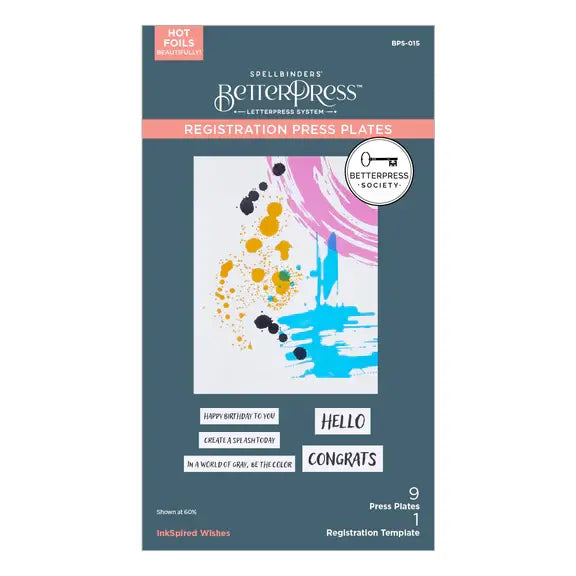 BetterPress Society - InkSpired Wishes  April 2025 - Registration and Press Plates