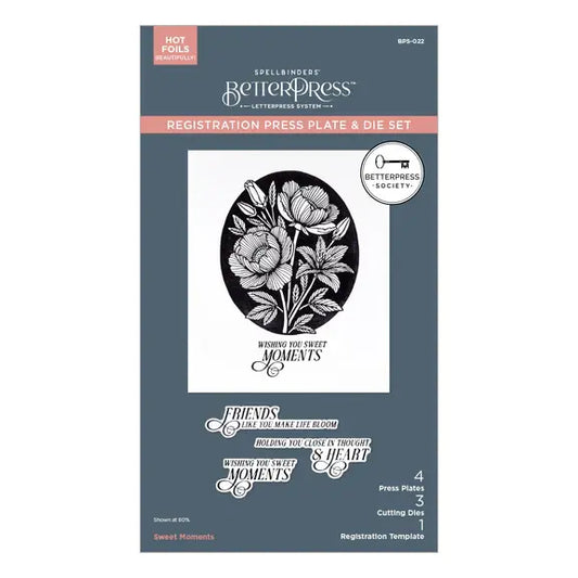 Betterpress Society - Sweet Moments August 2025 - Registration, Press Plates and Dies