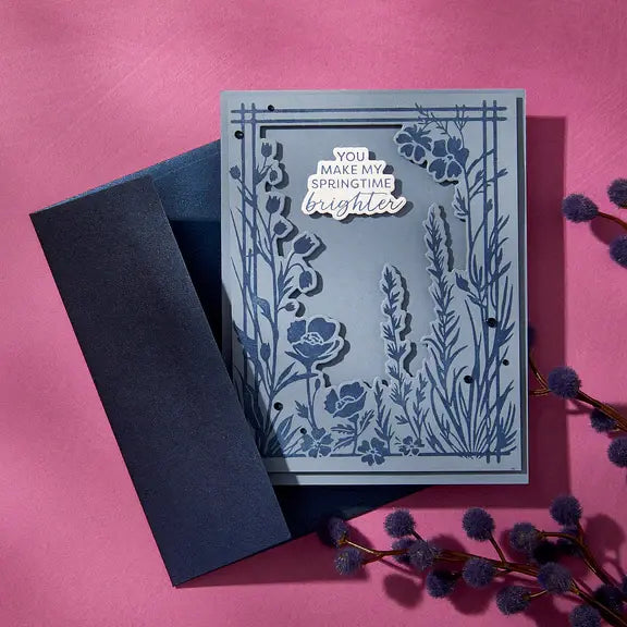 BetterPress Society - Bloom With Happiness February 2025 - Press Plates and Dies