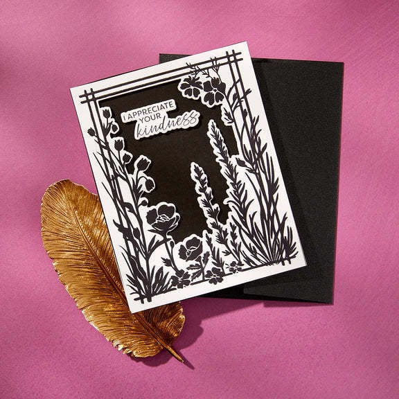 BetterPress Society - Bloom With Happiness February 2025 - Press Plates and Dies