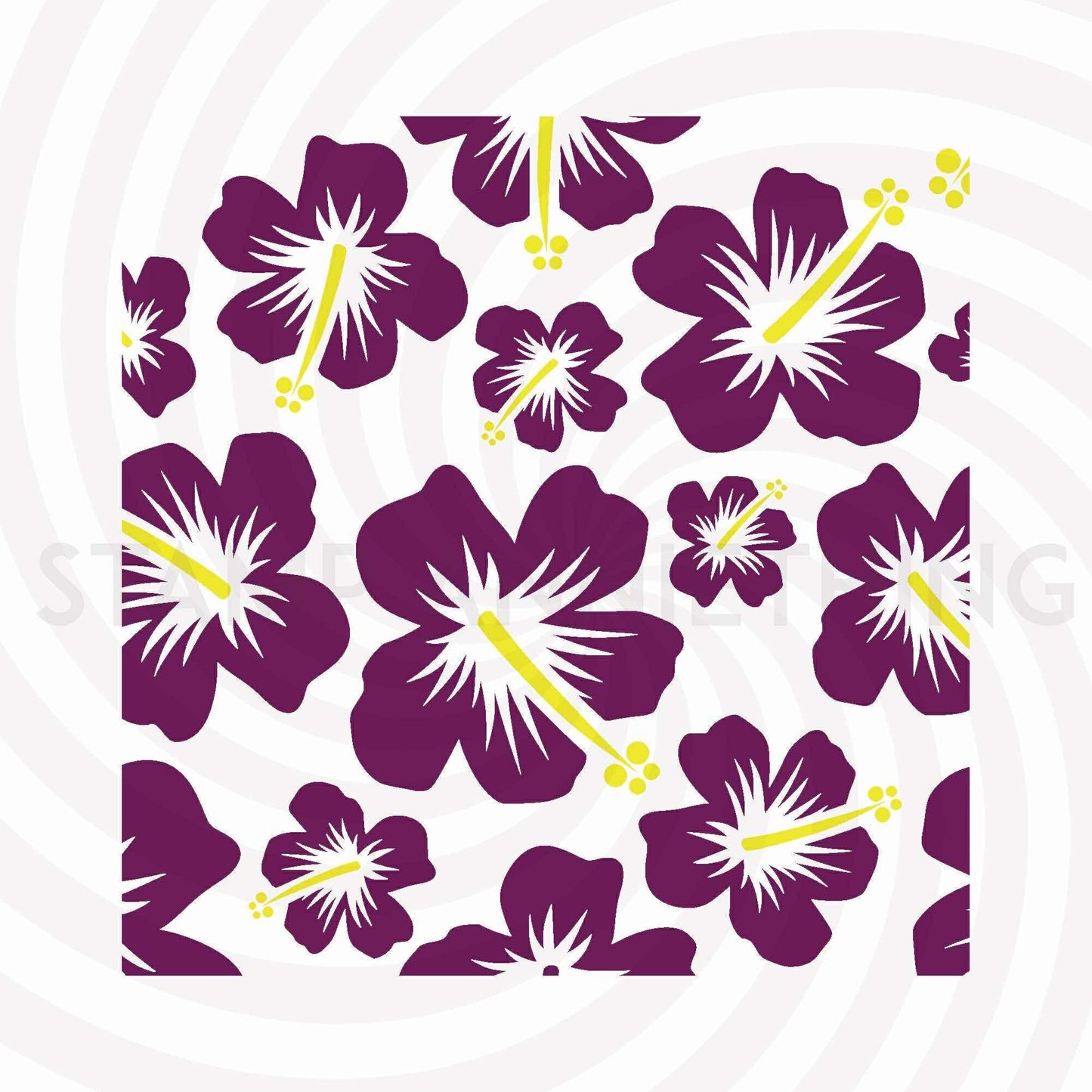 Hibiscus - Layered Stencils*
