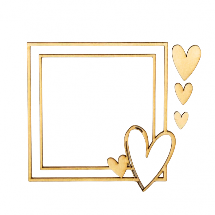 Heart Frame - Wood Cut Out