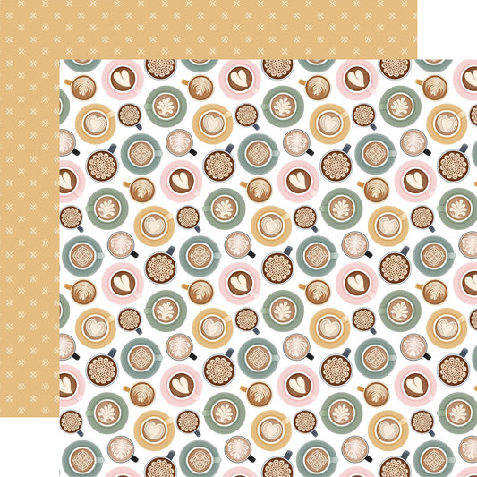 Coffee Shop - Lovely Lattes - 12x12 Pattern Paper