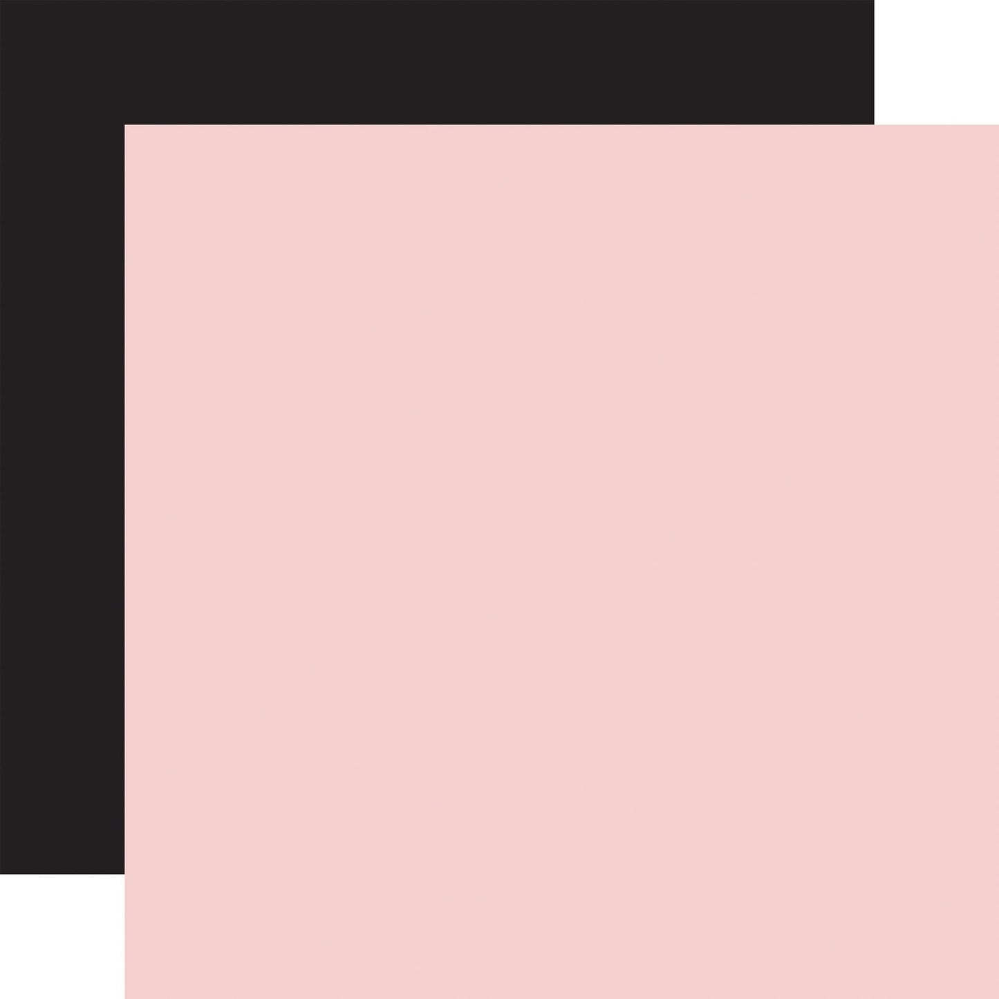 Coffee Shop - Pink/Black - 12x12 Solid Paper