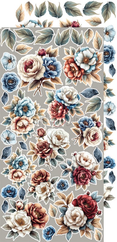 Mindfulness Time - Flowers & More ( 18 double sided paper 2x9)