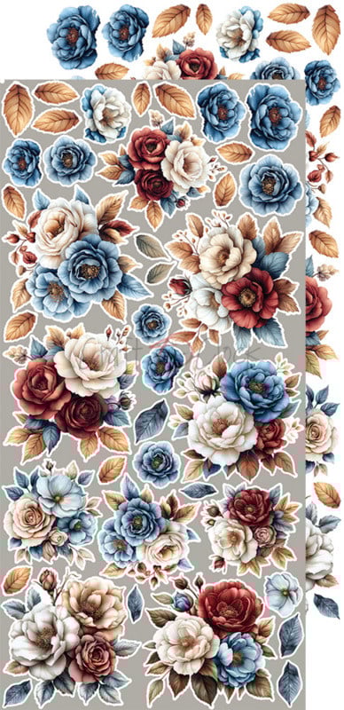 Mindfulness Time - Flowers & More ( 18 double sided paper 2x9)