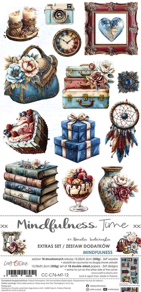 Mindfulness Time - Mindfulness (18 double sided paper 2X9)