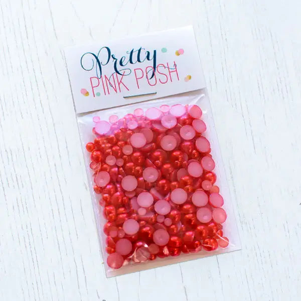 Pearls - Cherry Red