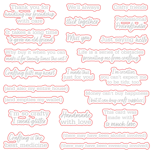 Crafty Friends - Stamps and Honey Cuts