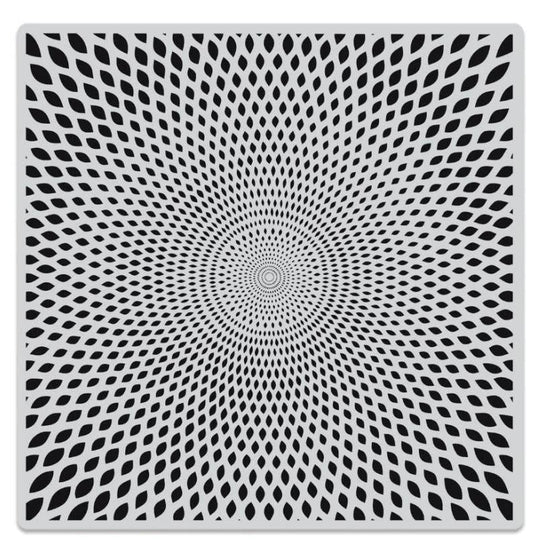 Abstract Criss Cross Bold Print - Rubber Stamp*