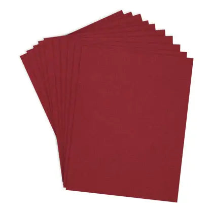 ColorWheel Cardstock Pack 8.5" x 11" - Cranberry - 10 Sheets