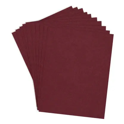 ColorWheel Cardstock Pack 8.5" x 11" - Merlot - 10 Sheets