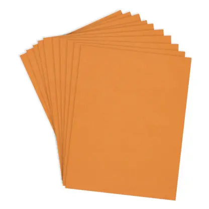ColorWheel Cardstock Pack 8.5" x 11" - Carrot - 10 Sheets