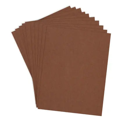 ColorWheel Cardstock Pack 8.5" x 11" - Cinnamon - 10 Sheets