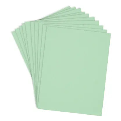 ColorWheel Cardstock Pack 8.5" x 11" - Mint - 10 Sheets