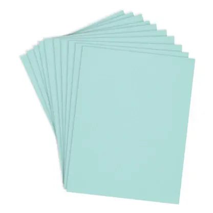 ColorWheel Cardstock Pack 8.5" x 11" - Breeze - 10 Sheets