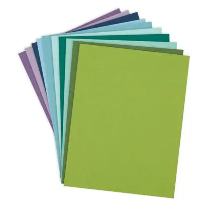 ColorWheel Cardstock Pack 8.5" x 11" - Cool Assortment - 20 Sheets