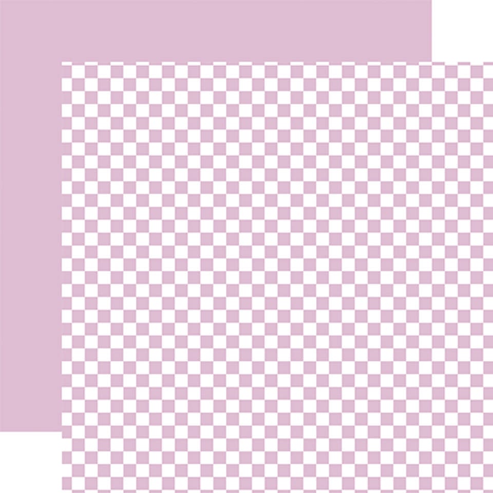 Checkerboard - Lavender 12x12 Patterned Paper