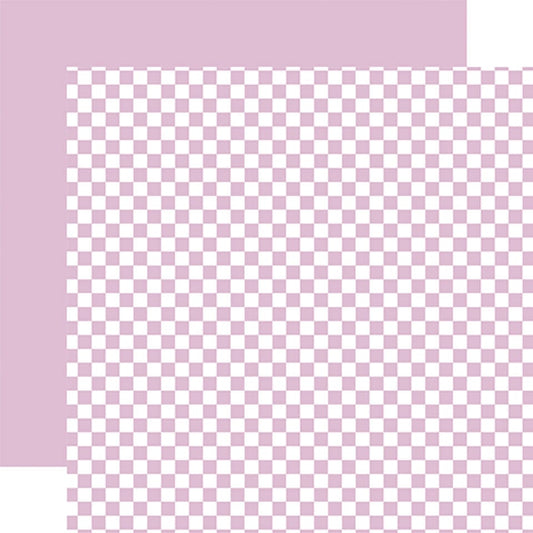 Checkerboard - Lavender 12x12 Patterned Paper
