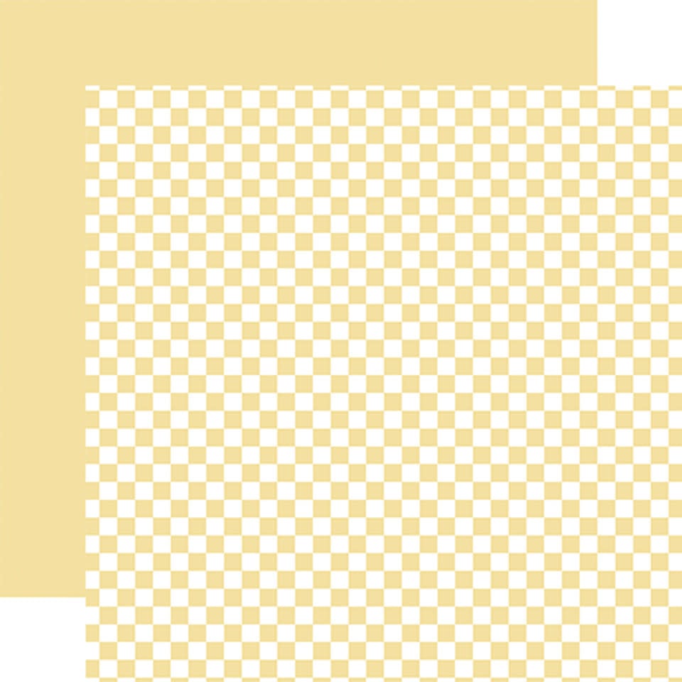 Checkerboard -  Yellow 12x12 Patterned Paper