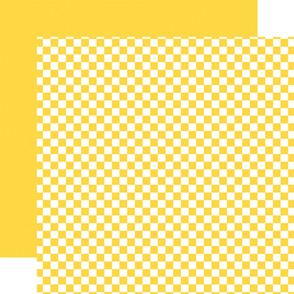Checkerboard - Sunshine 12x12 Patterned Paper