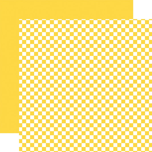 Checkerboard - Sunshine 12x12 Patterned Paper