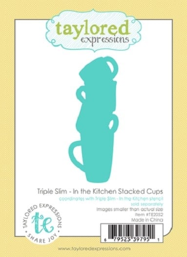 Triple Slim - In the Kitchen Stacked Cups - Die*