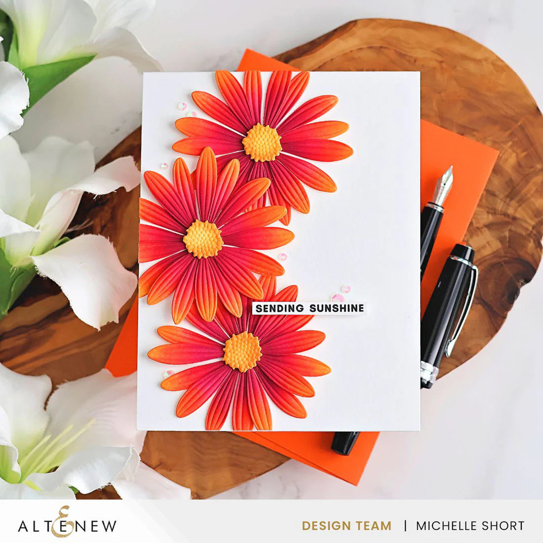 Lush Botanicals - African Daisy - 3D Embossing Folder