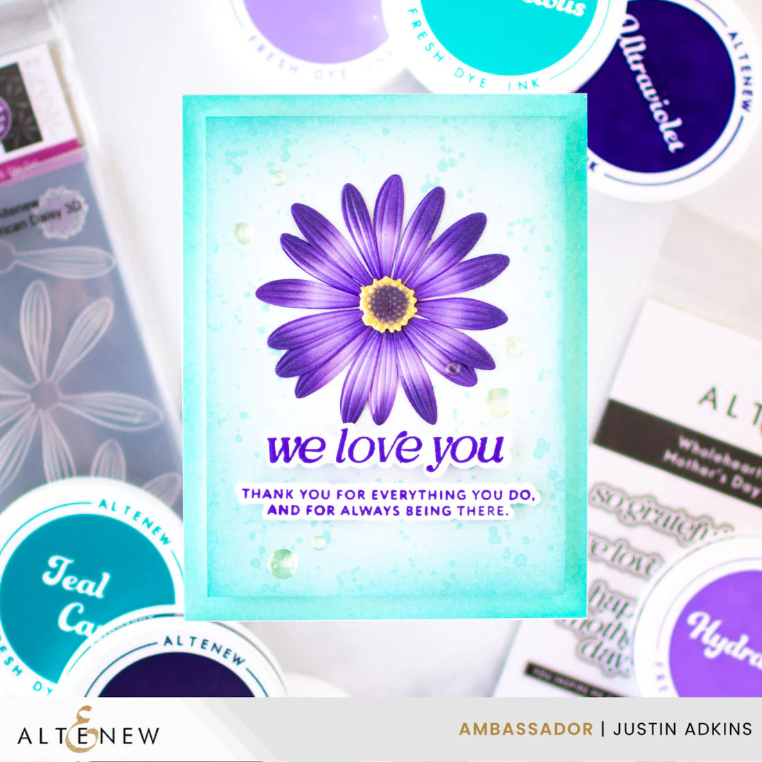 Lush Botanicals - African Daisy - 3D Embossing Folder