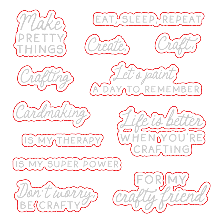 Don't Worry, Be Crafty -  Stamps and Honey Cuts