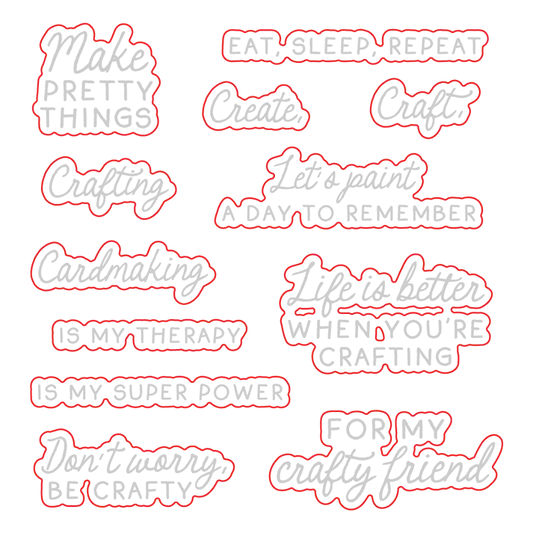 Don't Worry, Be Crafty -  Stamps and Honey Cuts