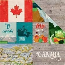 Around The World - Canada - 12x12 Pattern Paper