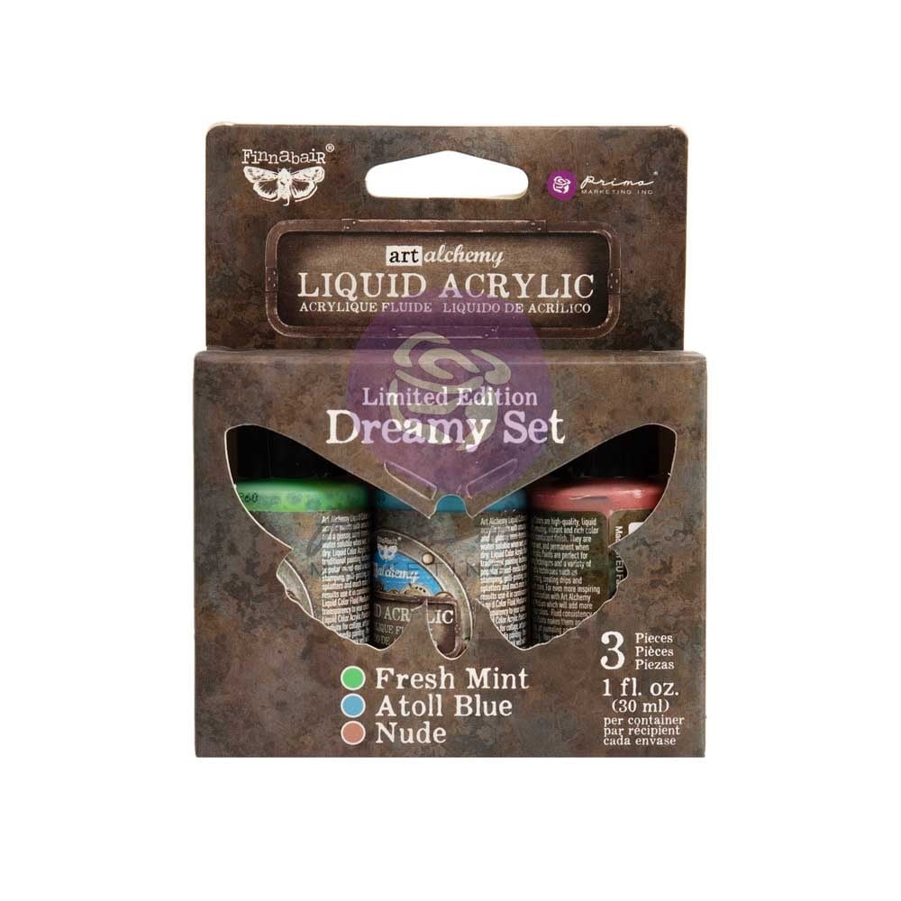 Limited Edition Liquid Acrylic Set - Dreamy - 3 colors x 1 fl oz  30 ml each