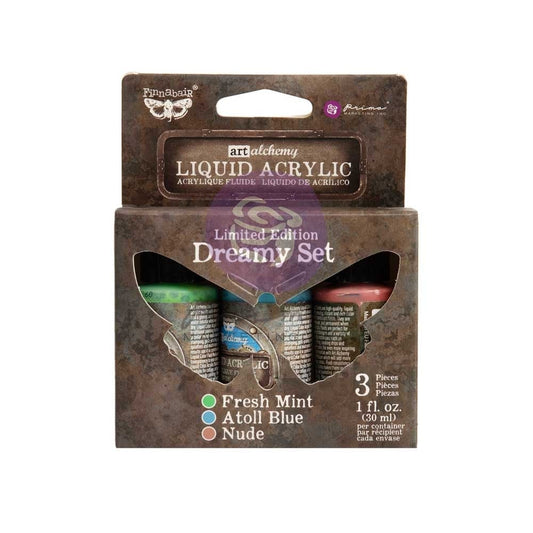 Limited Edition Liquid Acrylic Set - Dreamy - 3 colors x 1 fl oz  30 ml each