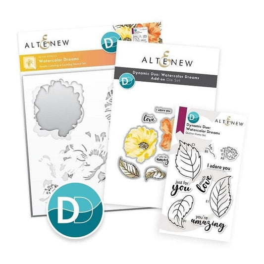 Dynamic Duo - Watercolor Dreams & Add On Die - Bundle