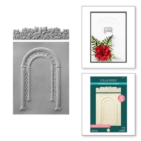 3D Emboss and Cut Folder - Though The Arbor Garden Collection - Arbor and Ivy