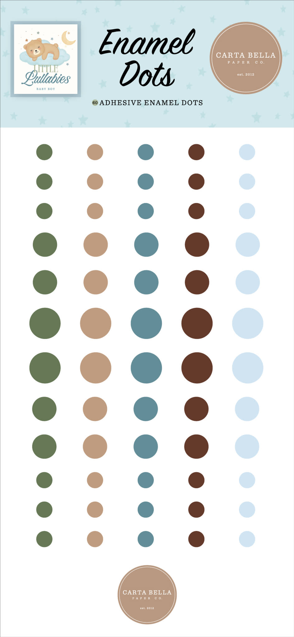 Little Lullabies - Baby Boy - Enamel Dots