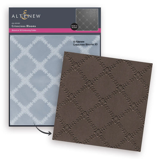 Crisscross Blooms - 3D Embossing Folder
