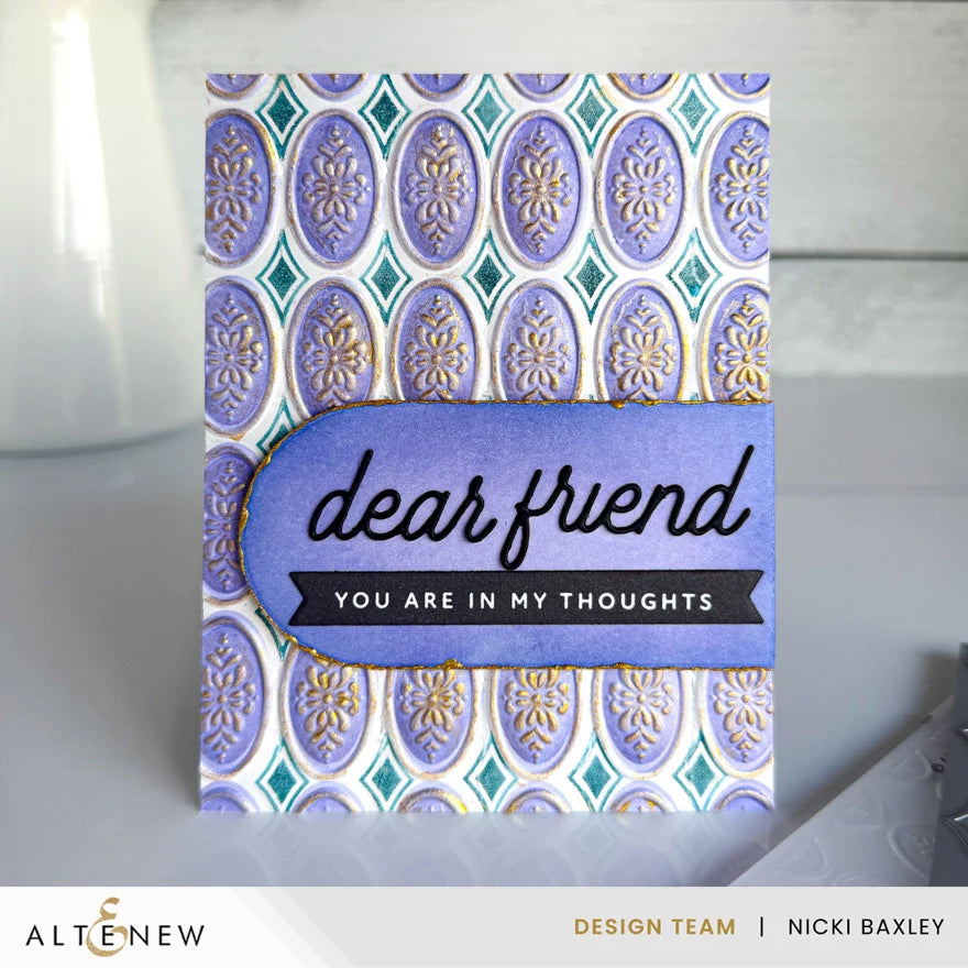 Heirloom Filigree - Oval 3D Embossing Folder