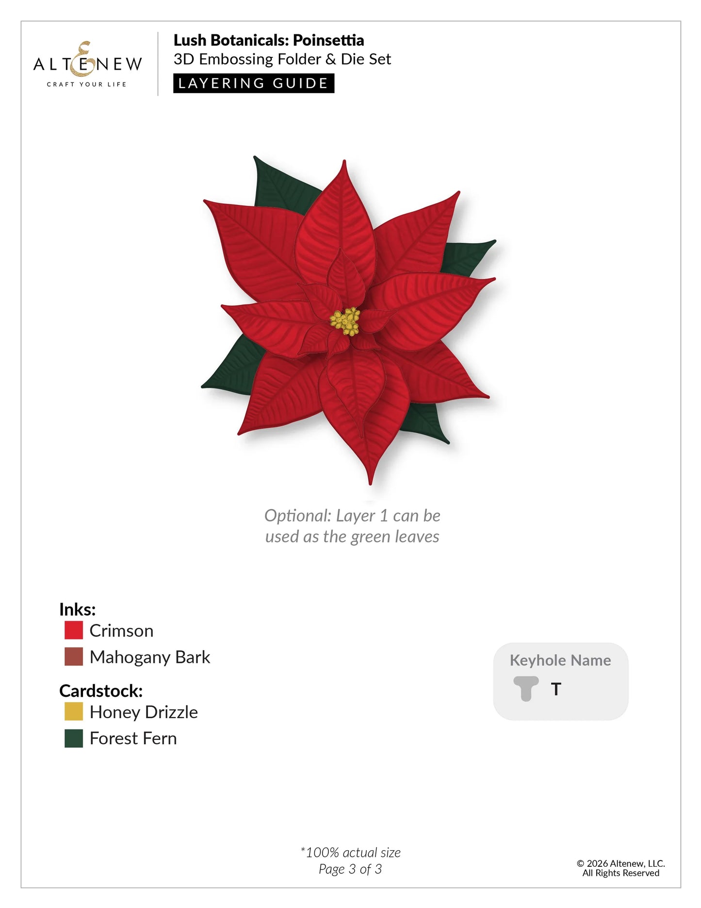 Lush Botanicals - Poinsettia 3D Embossing Folder & Die