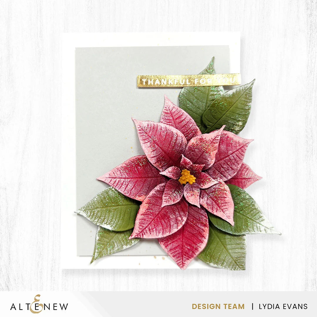 Lush Botanicals - Poinsettia 3D Embossing Folder & Die