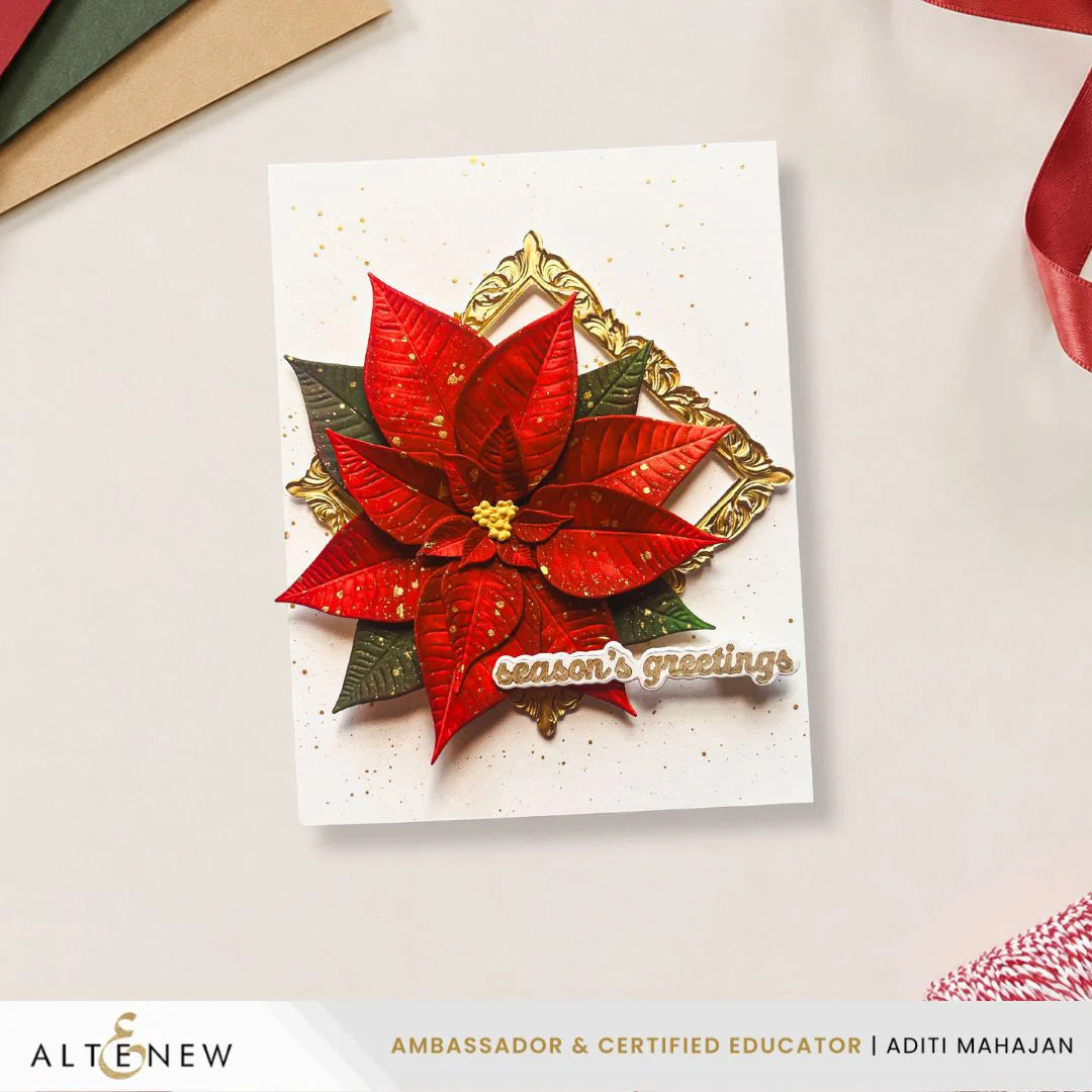 Lush Botanicals - Poinsettia 3D Embossing Folder & Die