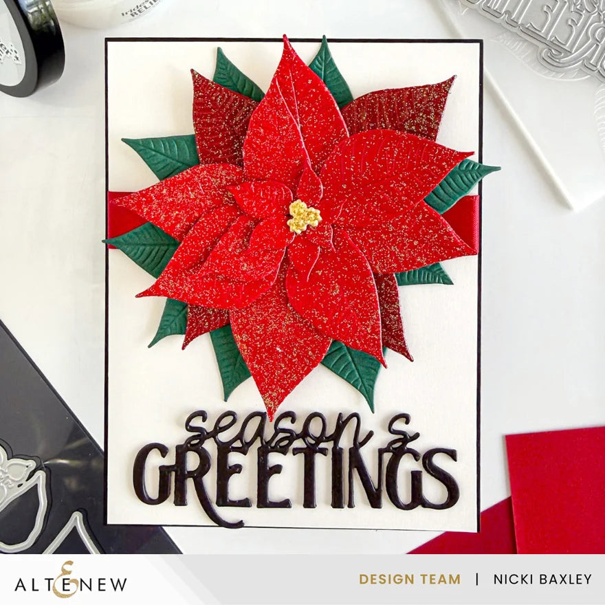 Lush Botanicals - Poinsettia 3D Embossing Folder & Die