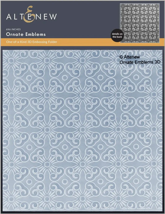 Ornate Emblems - 3D Embossing Folder