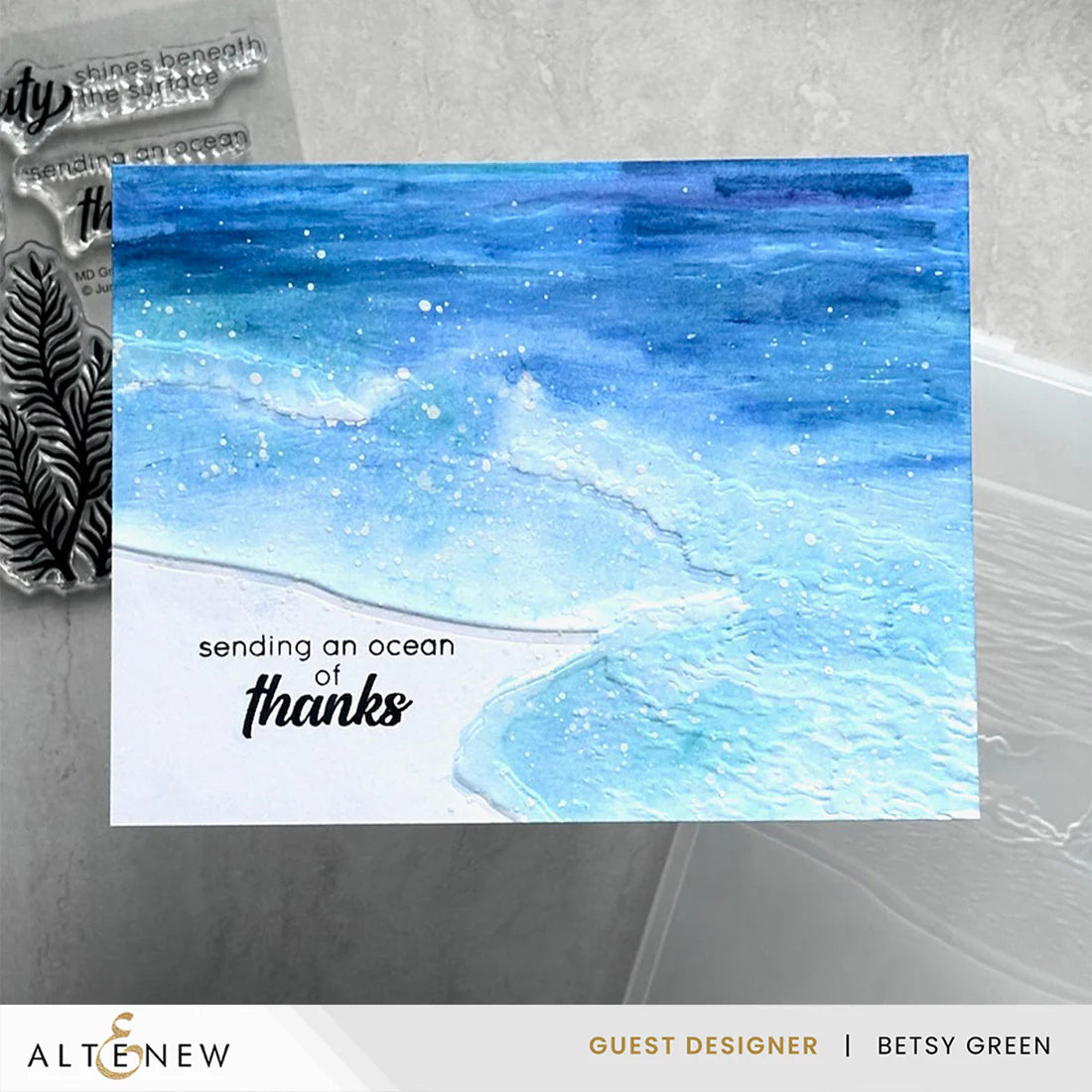 Whispering Waves - 3D Embossing Folder