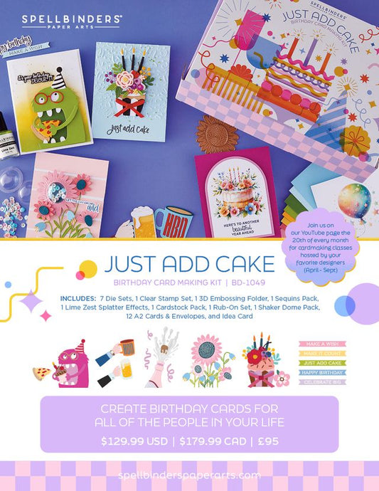 Just Add Cake - Birthday Card Making Kit