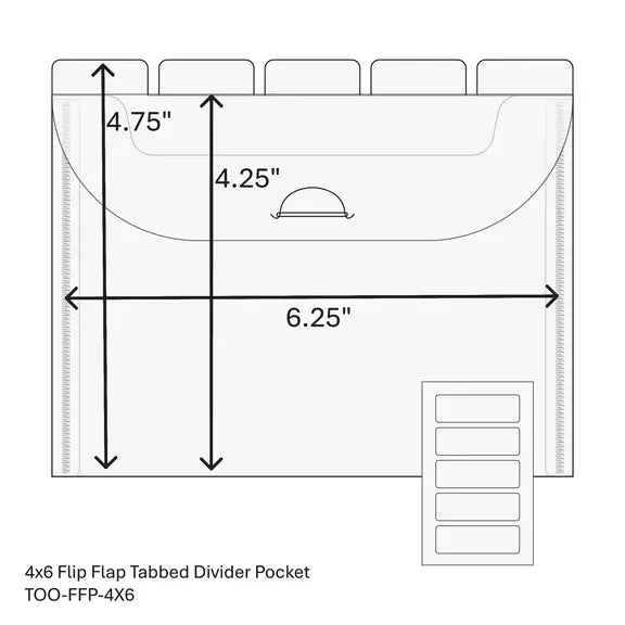TOO - Flip Flap Pocket - 4x6 - 10 Pack