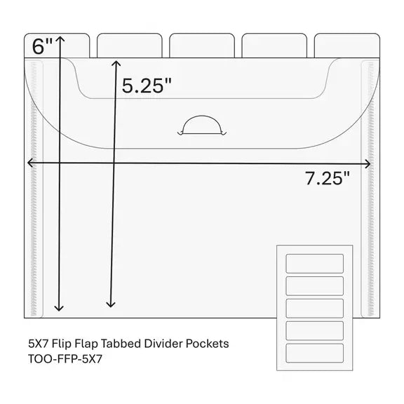 TOO - Flip Flap Pocket - 5x7 - 10 Pack